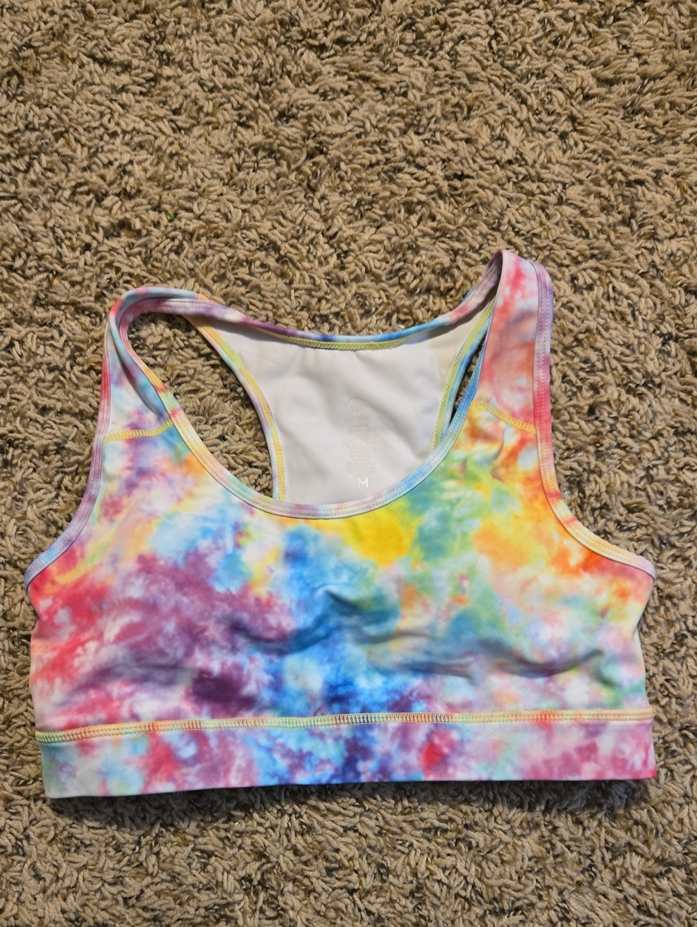 Senita Rainbow Tiedye Sports Bra